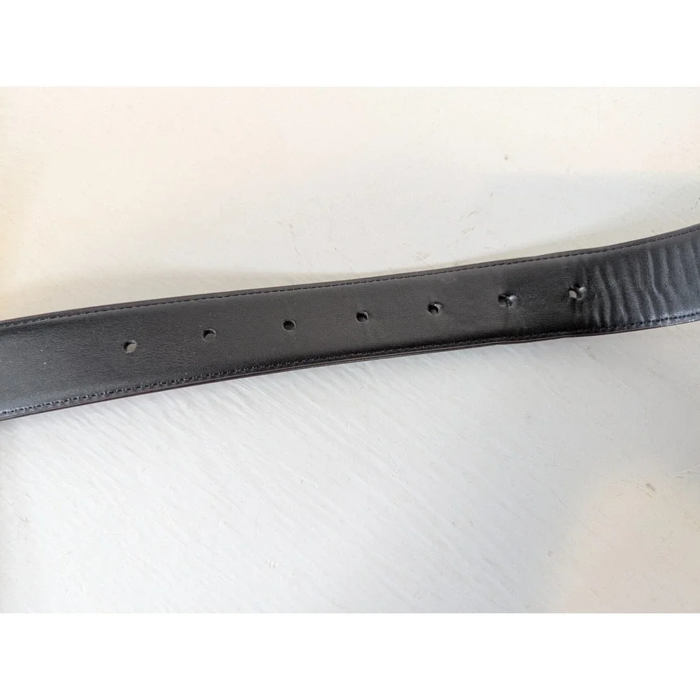Perry Ellis Reversible Belt Men's Size 40 Black Brown Faux Leather Formal Casual